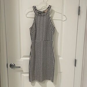 Black and White Houndstooth Dress